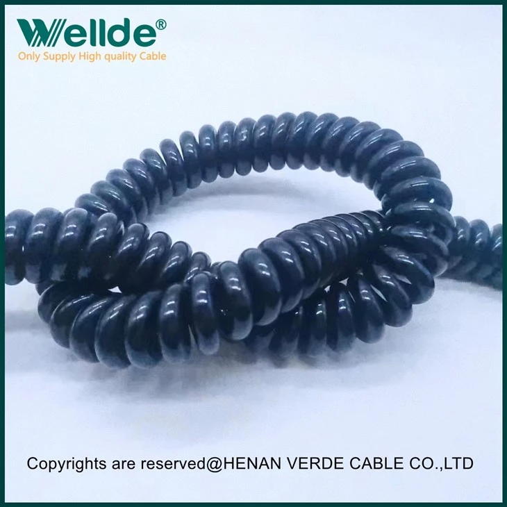 PUR Coiled Spiral Cable Product Detaied Information
